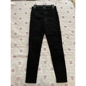 Zara high waisted black jeans